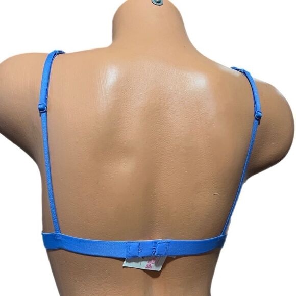 Victoria’s Secret Pink Floral Lace Triangle Unlined bralette bra Small - Picture 4 of 4